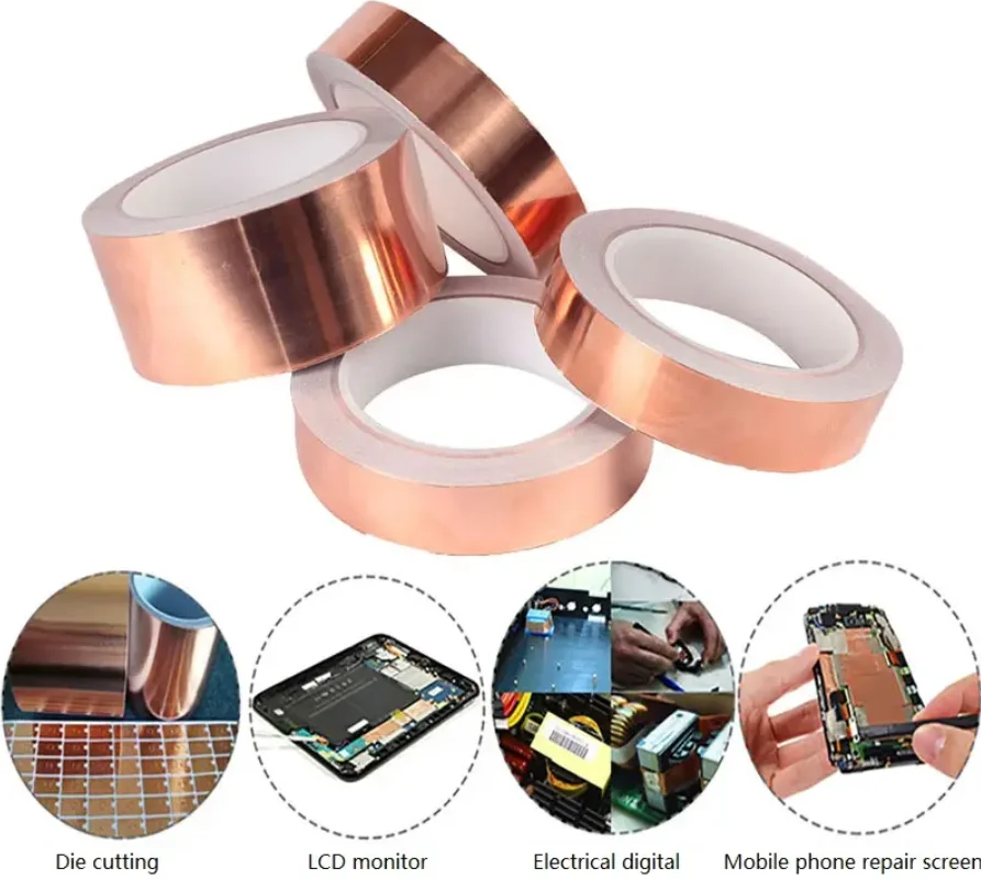 Copper Foil Tape Fashion Accessories DIY Crafts Home Decoration Waterproof Copper Tape