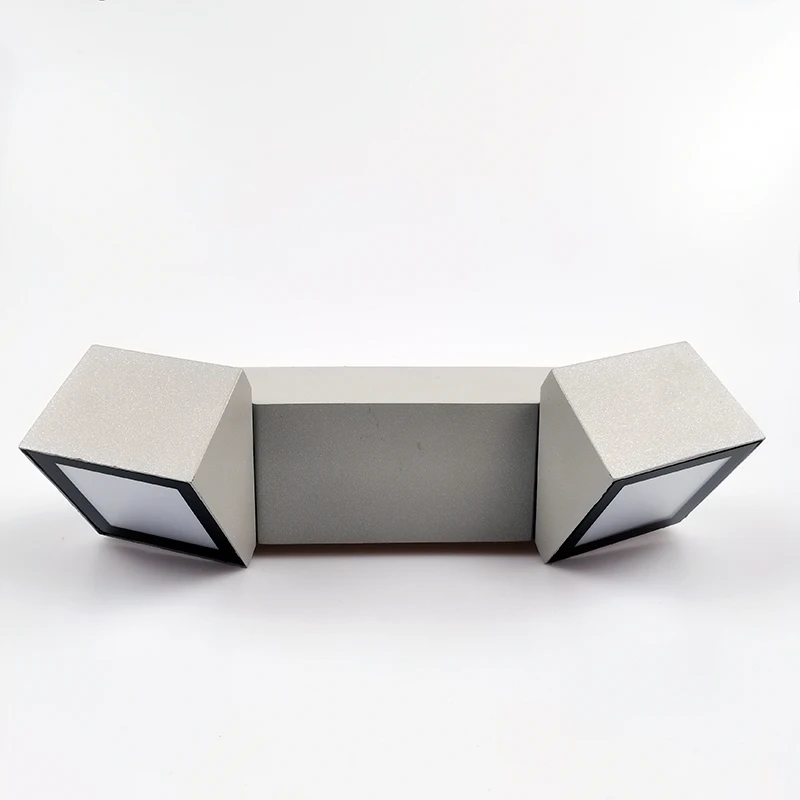 Waterproof IP54 double head adjustable angle up and down outdoor garden modern decorative wall lamp