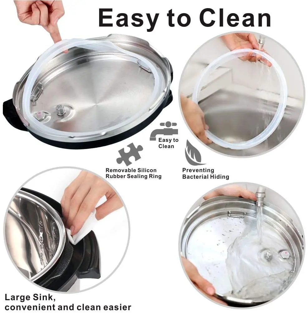 Electric Pressure Cooker Air Fryer Quick Cooking Kitchenware 5L Rice Cooker