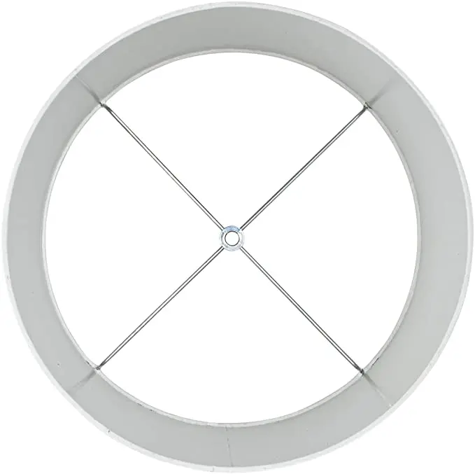 White Textured Cylinder Linen Fabric Ceiling Lampshade For Chandeliers Pendant Light Round Lamp Covers Shades