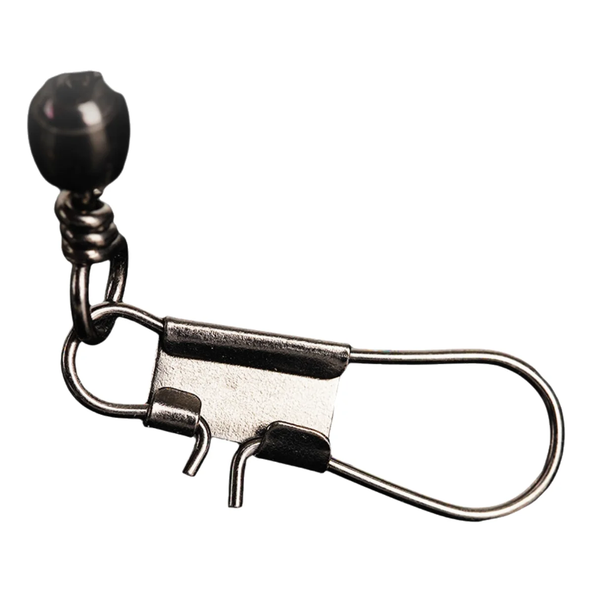 50pcs/bag Barrel Swivels With Double Safety Snaps Quick Change Pin Fishing Lure Hook Connector