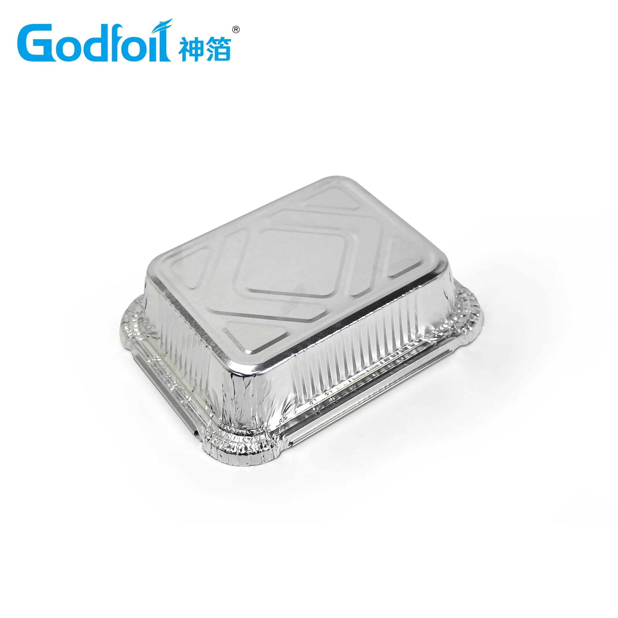 Disposable Aluminum Foil Container 8342 For Takeaway Food Packaging