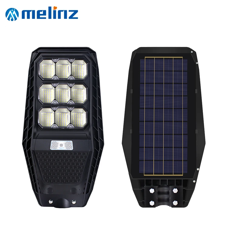 Hinergy Ip65 Lampara Solar Motion Sensor Lamp 100w 200w 300w Outdoor ABS Led Solar Street Light