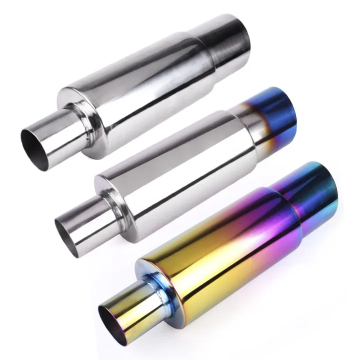 Neo Chrome Universal Stainless Steel Tail Pipe Car Exhaust Tail Pipe