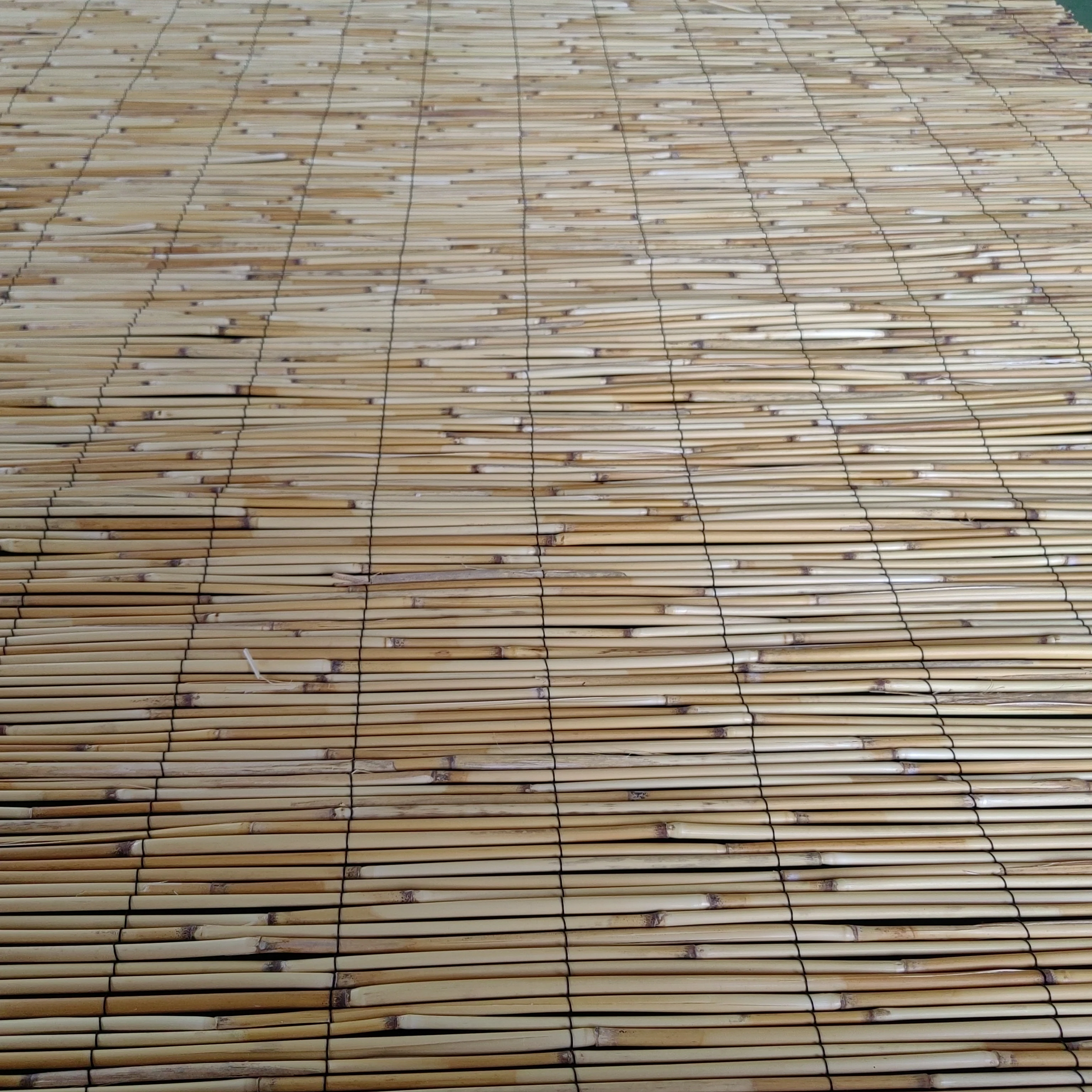 Diameter 4-6mm Phragmites Australis Curtain Reed Roller Blind Plastic Coated Iron Wire Blackout Roller Blinds Decorative windows
