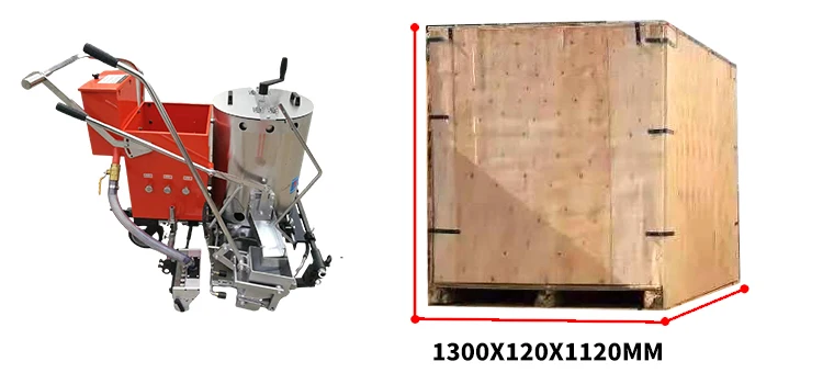 Factory price hand push Self Propelled 15 cm marking shoe 20 cm 30 cm modern road line marking machine