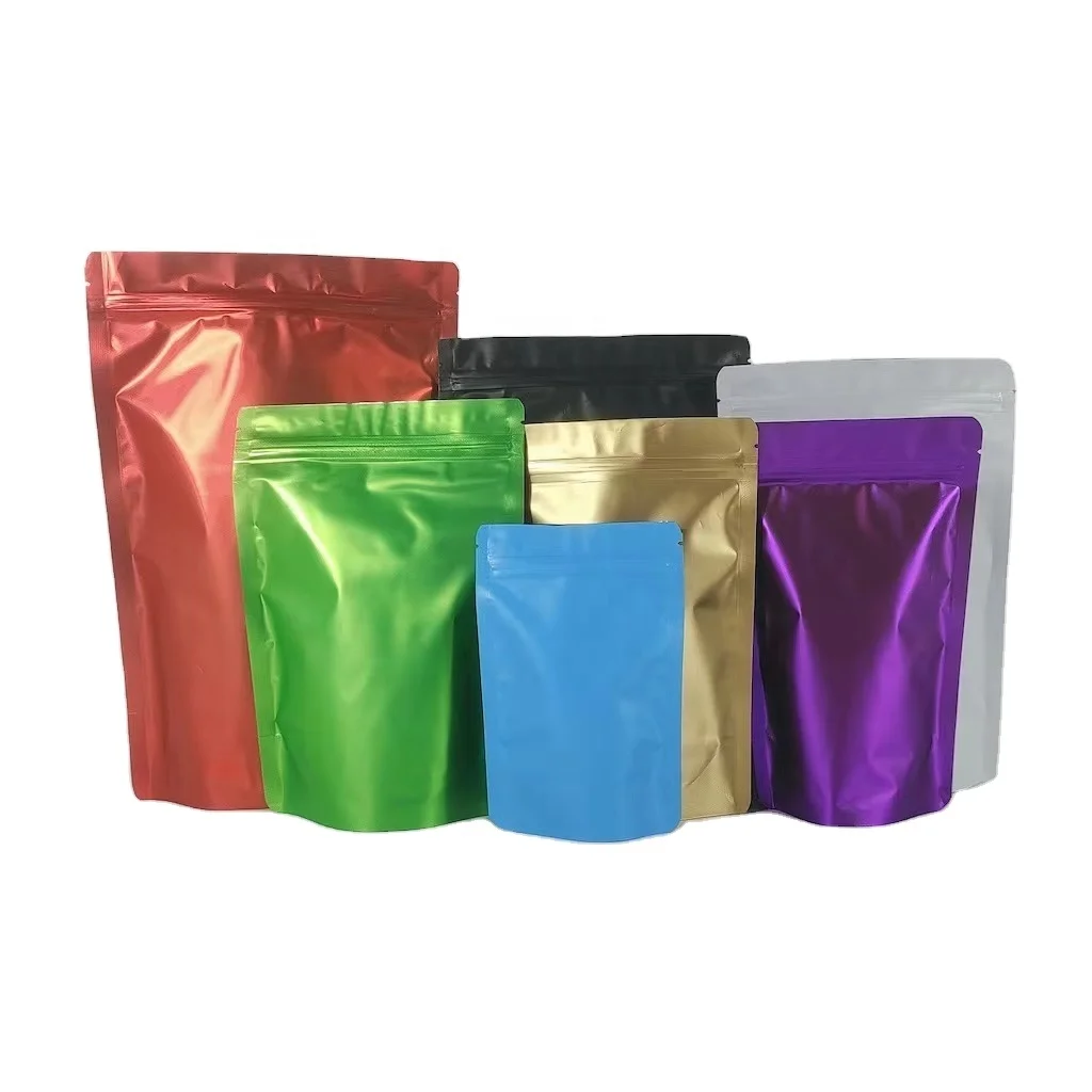 Food Packaging Factory Customized High Quality Safe Plastic Pouch Zip Lock Bags Printed Stand Up Pouches with Zipper