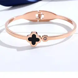 Good Manufacturer Rose Gold Stainless Steel Chain Braclets Charms Form China
