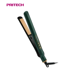 PRITECH   Ionic Hair Straightener Ceramic Coating Plate LED lamp Display Flat Iron