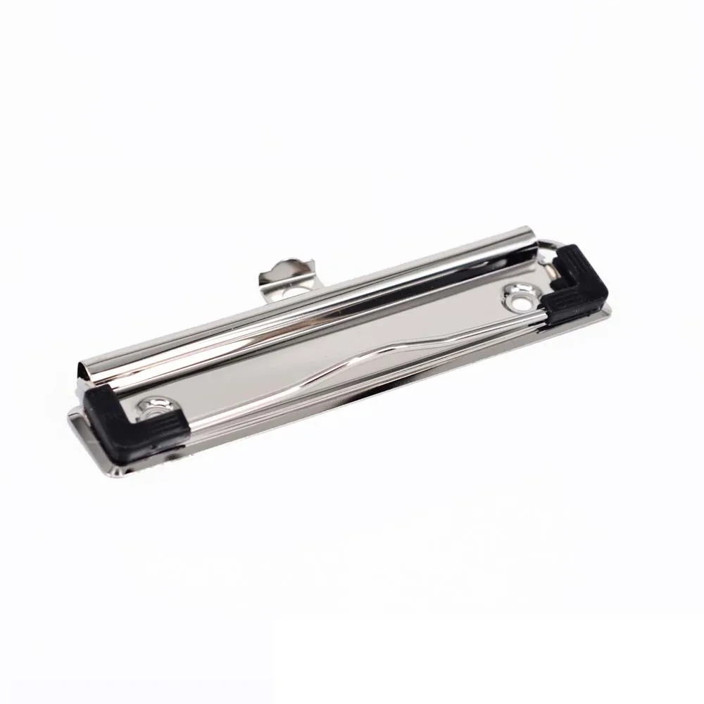 Good  quality custom 120mm 100mm matte black binder clip metal wire clipboard clip