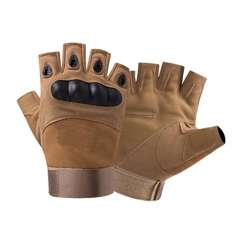 Motorcycle Leather Half Finger Tactical Gloves Hunting Gloves Outdoor Sports Cycling gloves tactical