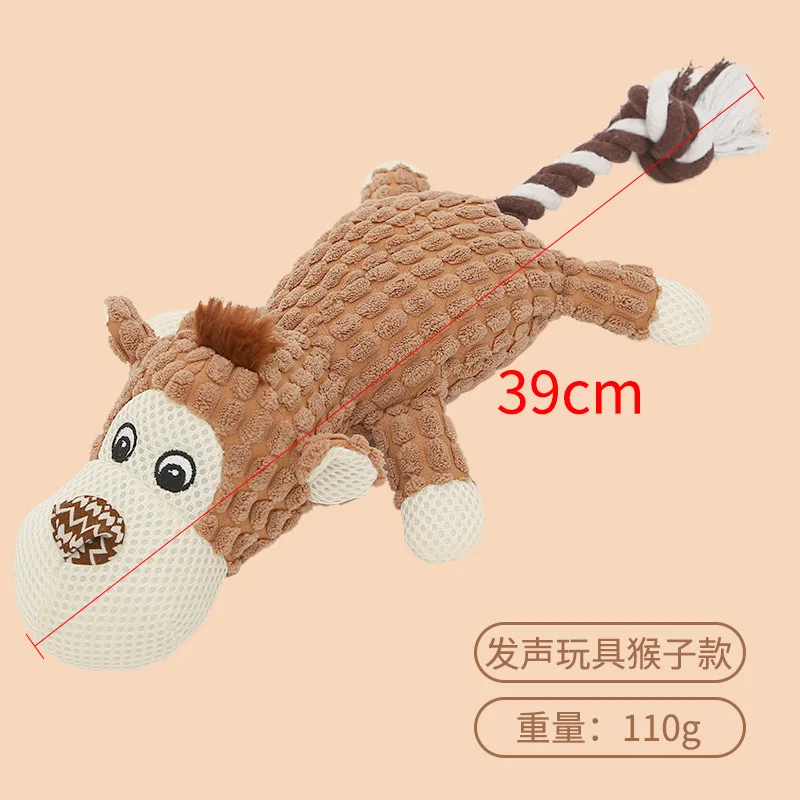 high quality Wholesale Luxury Durable Interactive stuffed soft Squeaky Plush pet toys y with squeaker Dog chew Toy for dogs