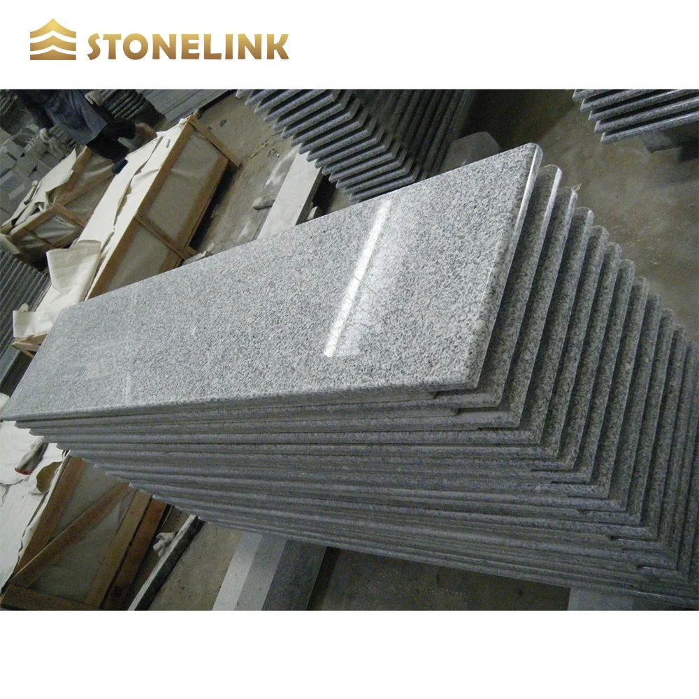 Hot Sale Granite Floor Tiles Silver Grey Kitchen Countertop Polished Slab G603 Granite