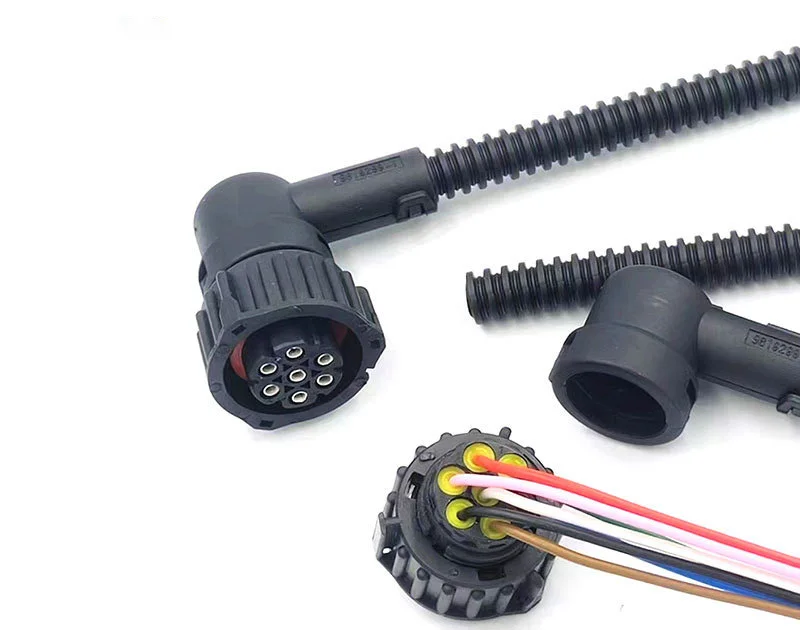 Factory 967650-1 7pin Trailer wire truck tail lights connector cable headlight custom wire harness for foglight Indicator light