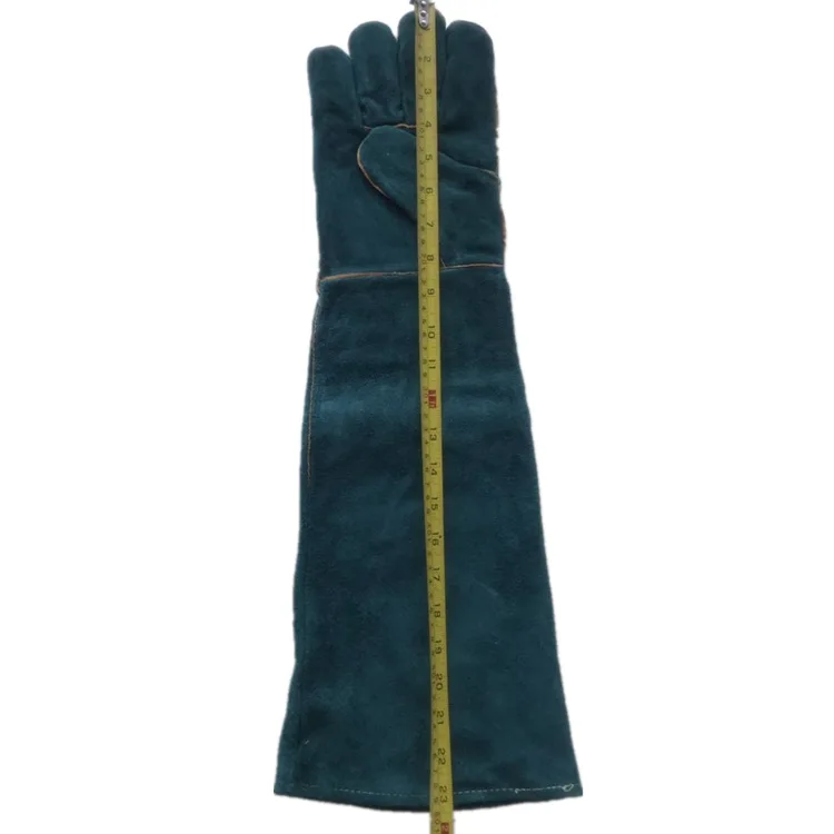 Рабочие защитные удлиненные термостойкие сварочные перчатки 60 см противопожарные защитные перчатки