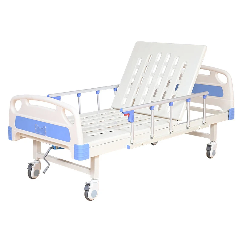 factory supply adjustable nursing medical abs aluminum alloy head board medical bed elderly patient 3 crank hospital bed