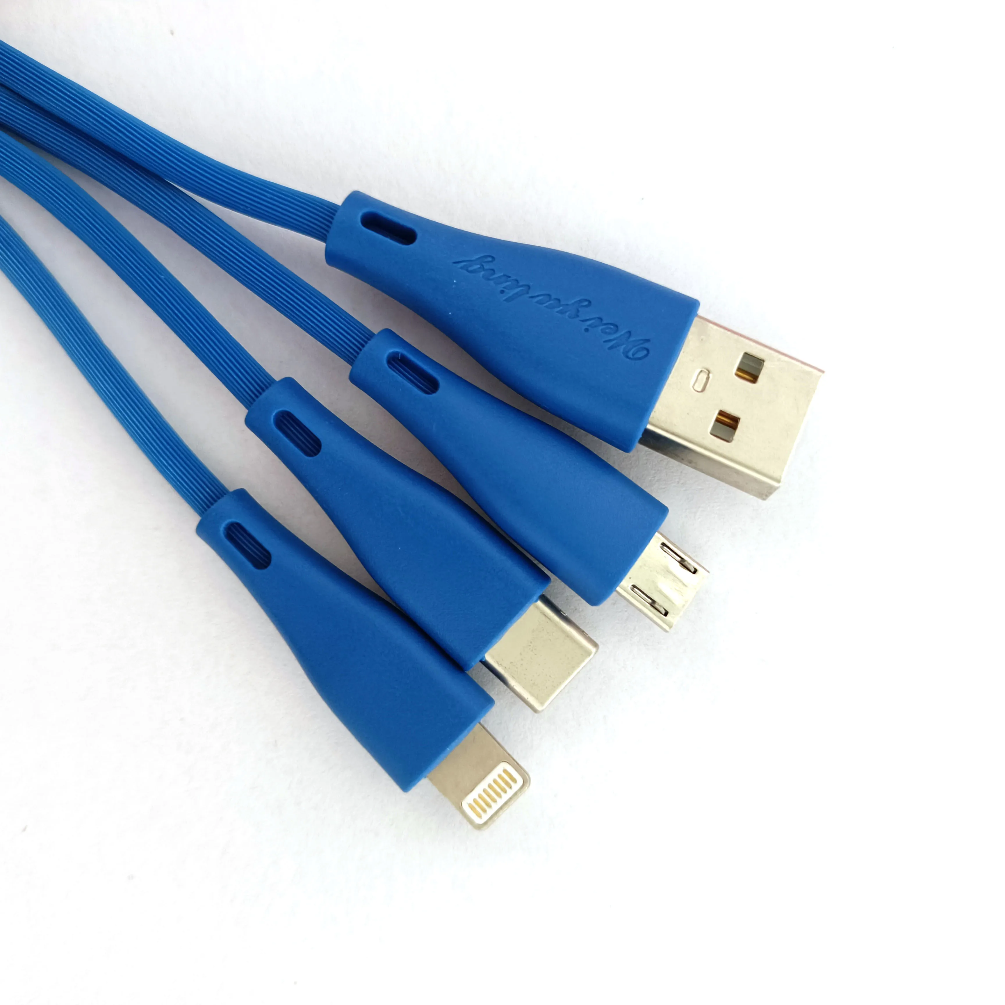 Заводская цена 3 в 1 USB-кабель для зарядки и передачи данных микро-USB Type-c зарядное устройство быстрой мобильных