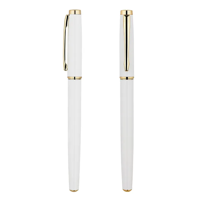 Wholesale Promotion Black Printed Luxury Business Gift Sign Pens Metal Ballpoint Gel Ink Pen Set With Custom Logo