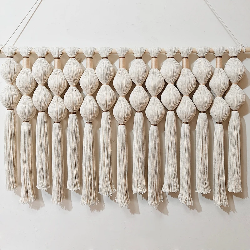 Eco-Friendly Macrame Bohemia Custom Woven Cotton Handmade Wall Art Boho Wall Hanging Tapestry Ornaments Home Decorative