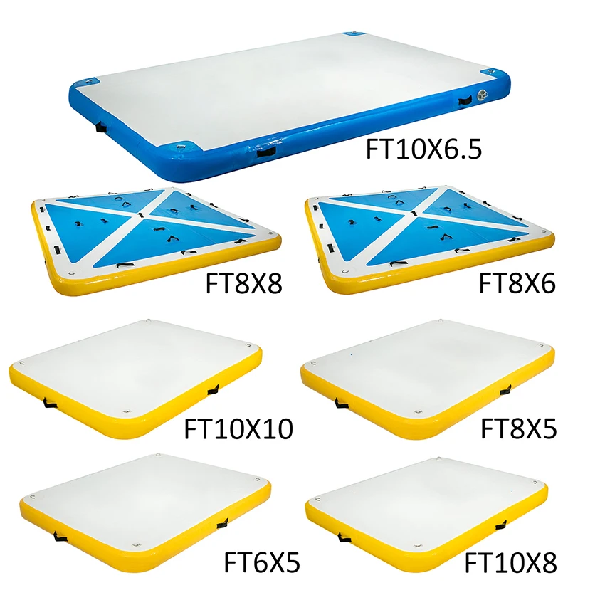 DWF Gonfiabile Stuoia of Water Galleggiante Dock di Nuotata Pesca Pontone Piattaforma Ponte Aereo Goccia-Punto Elephant ante