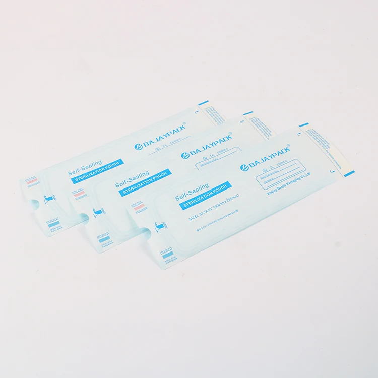 Self Sealing Sterilization Bag For Oral Beauty Salon Drum Type Medical Steam Sterilization Packaging Bag