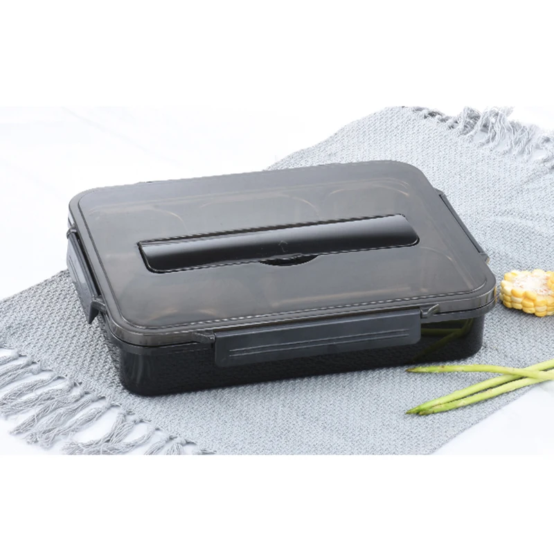 wholesale school Stainless steel  304 food container portable lunch box with airtight Lid and 4 compartments