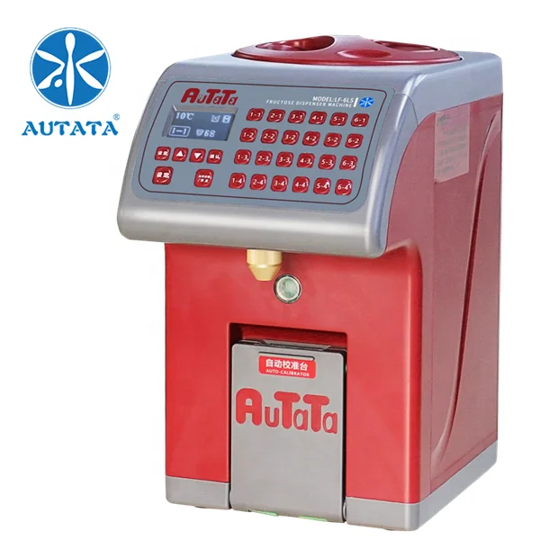 AUTATA Commercial Automatic Bubble Milk Tea Shop Equipment Syrup Fructose Dispenser Machine  with 24 Buttons LF-6LS