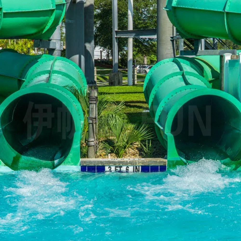 Spiral Black Hole Fiberglass  Water Slide Aqua Park Pool Slide