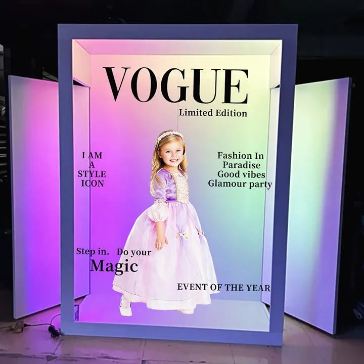 2025 New Style Chinese Tes Box Vogue With Software for Part Plexiglass Foldable for Magazine Booth