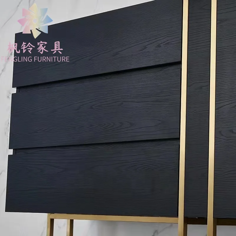 Luxury Modern Dining Living Room Furniture Design Hot Sale Sideboard Cabinet Buffet Table CT020