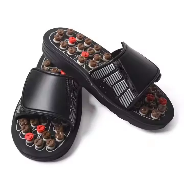 Hot Selling Home Leisure Shiatsu Massage Slippers Acupuncture Points 38-45 Men and Women General Body Physiotherapy Massage