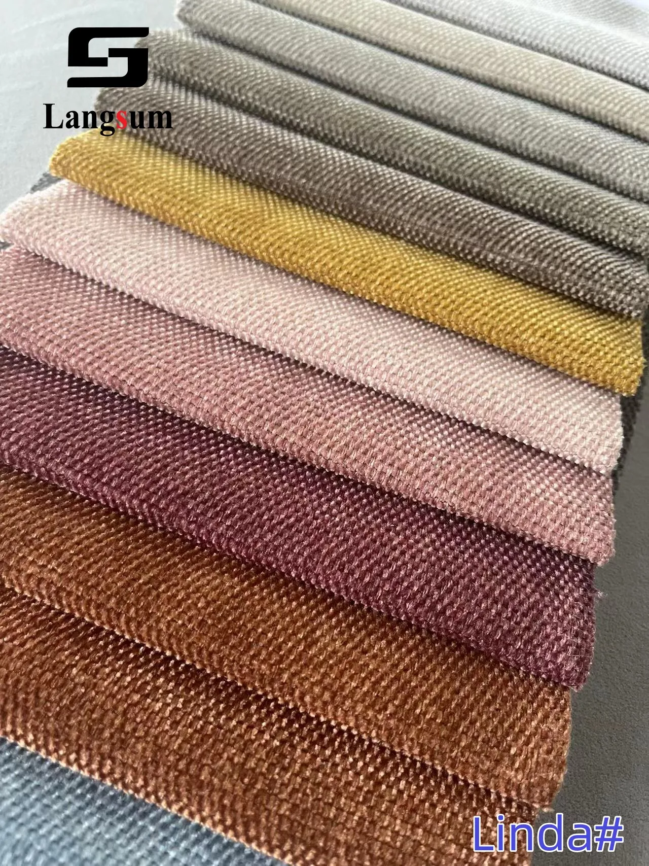 Langsum#Linda#Great Quality Of 100% Polyester Sofa Fabric Polyester Home Textile Fabric For Sofa Mattress