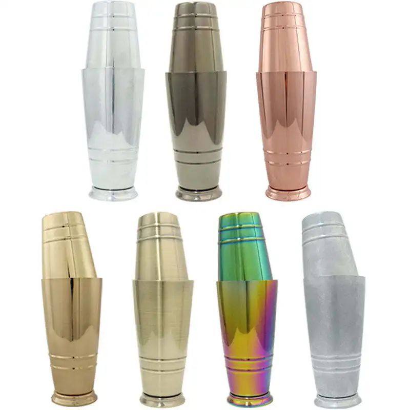 Bar Tool Weighted Professional Wine Tool 18 OZ & 25 OZ Silver Gold Copper Colorful  Set Of 2 Stainless Steel Boston Shaker Tins