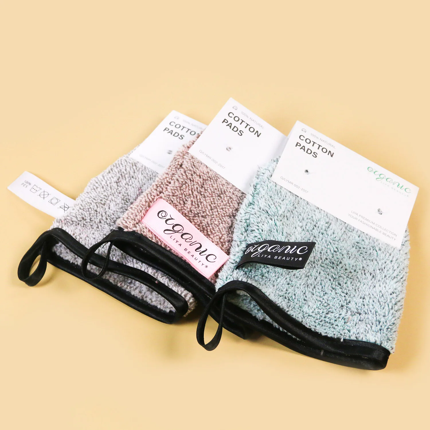 Reusable Bamboo Charcoal Fiber Exfoliating Cleansing Towel Makeup Remover Pads Gloves Facial Cosmetic Cleaning Mitt