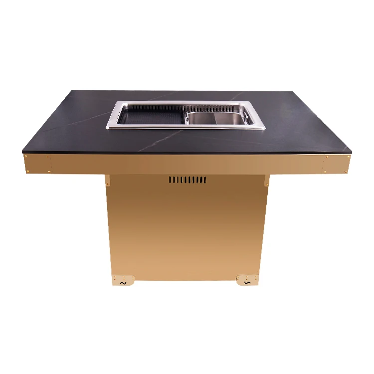 AOBL induction cooker high-power smokeless hot pot barbecue integrated table