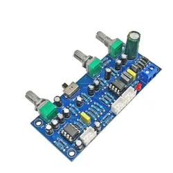 Dual NE5532 low-pass filter front stage board 2.1 channel phase adjustable ultra subwoofer tone board