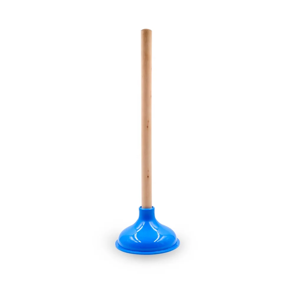 
New design PVC and Wood Handle Toilet Plunger  (1600126046222)