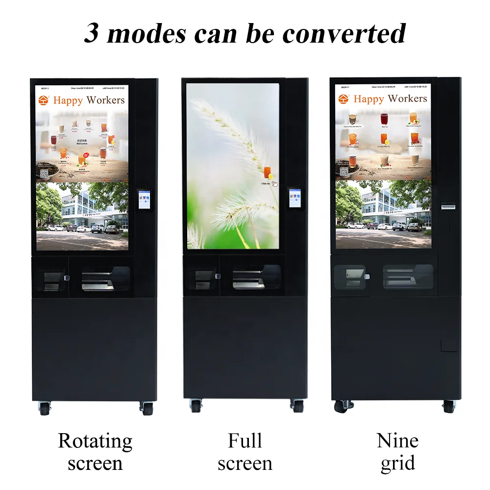 New Arrival Street Bubble Tea Vending Machine Fully Automatic Made in China