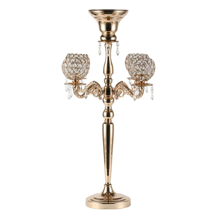 Home Decor Table Centerpieces Wedding Candle Holder Candelabra Flower Holder
