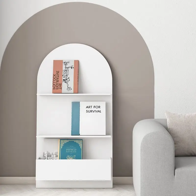 Office Wood bookshelf Kid Portable Tree Book Shelf Storage Bookcase Wooden Shelf Storage Holders Racks