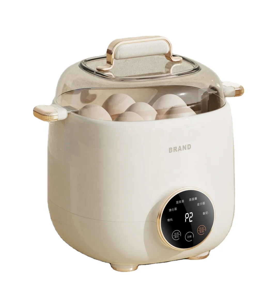 New desgin 1.5L Multi-functional Egg Poacher Cooker Steamer,Congee,Yogurt,Boil Rice,Egg Cooker