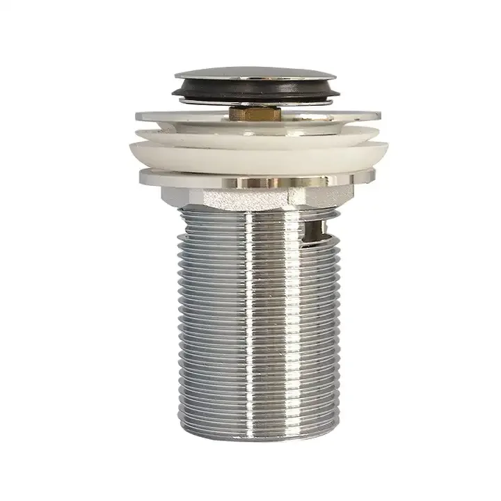 Shower Bathtub Brass Wash Basin Slot Sink Drain Push Button Click Clack Pop up Pop-up Waste Coupling for Kitchen Bathroom