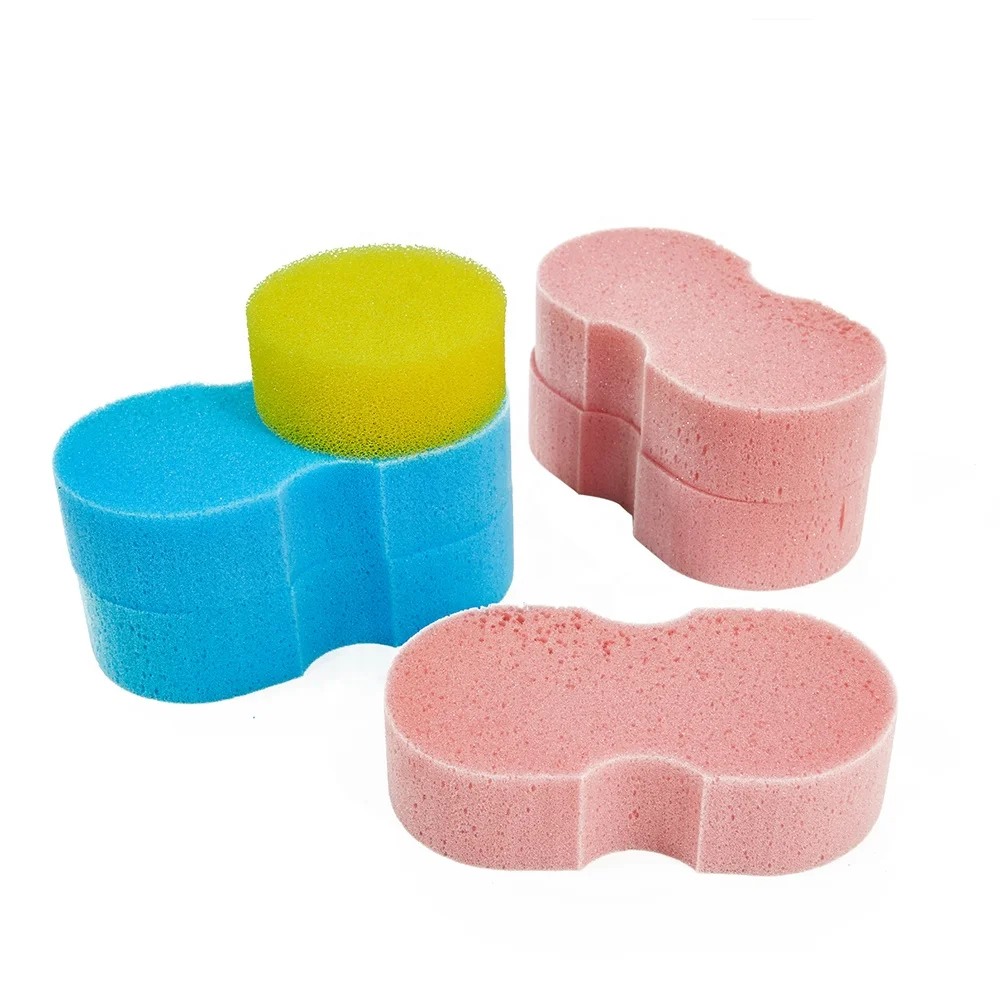 Губка из ПУ кожи круглой формы для ванной, домашняя губка для всей семьи, отшелушивающая омертвевшая кожа, губка для душа