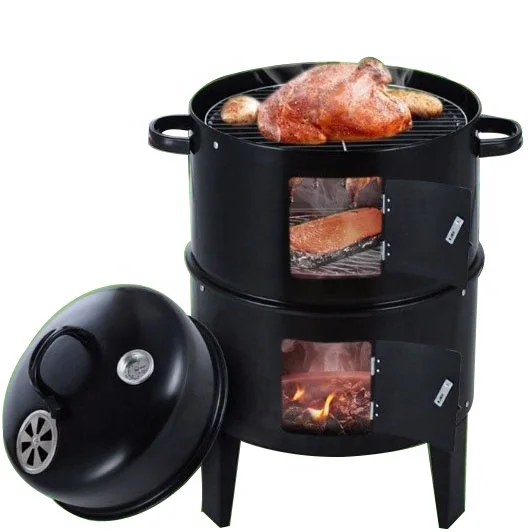 3 IN 1 Multifunction Charcoal BBQ Smoker Grill