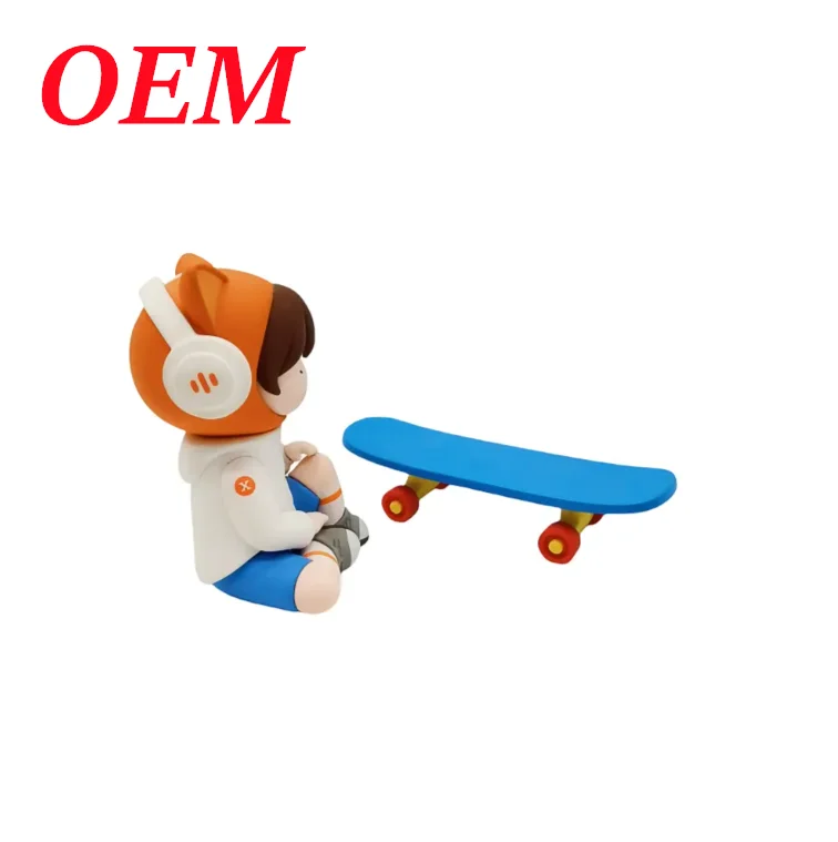 OEM ODM Skateboard Boys Action Figure With Colorful ABS For Adult Collection