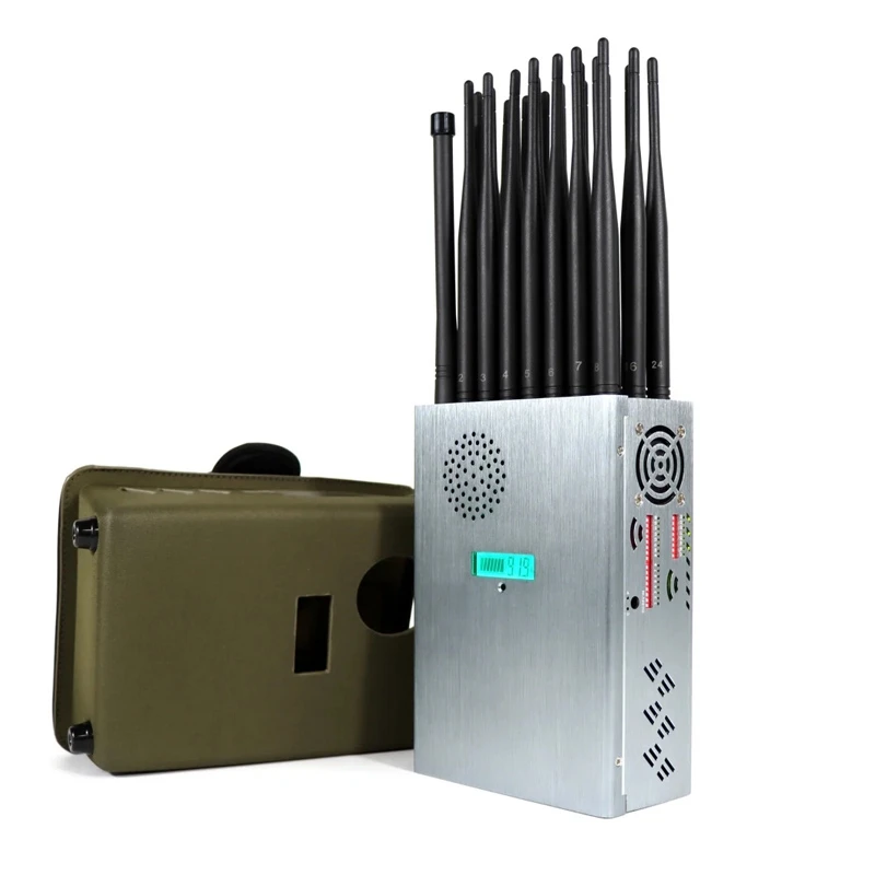 24 Antennas Portable Handheld CDMA GSM 2G 3G 4G 5G GPS L1- L5 WIFI LOJACK With Nylon Cover Signal Detector Device