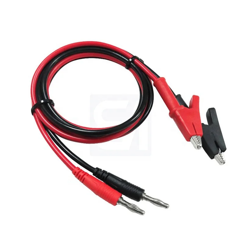 56MM Alligator Clip To 4MM Lantern Banana Plug Circuit Test Jumper Cable