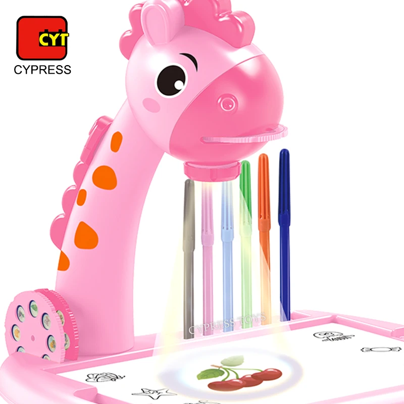 Popular Educational Toys Giraffe Projector Drawing Painting Table Toys For Kids