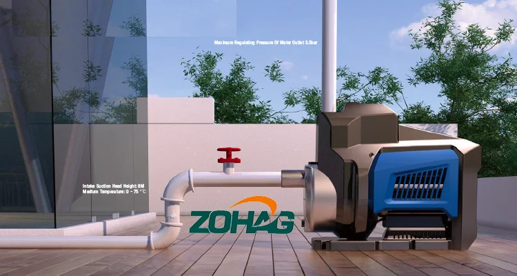 Zohag Smart intelligent domestic water pressure booster pump digital panel control silent automatic water pump