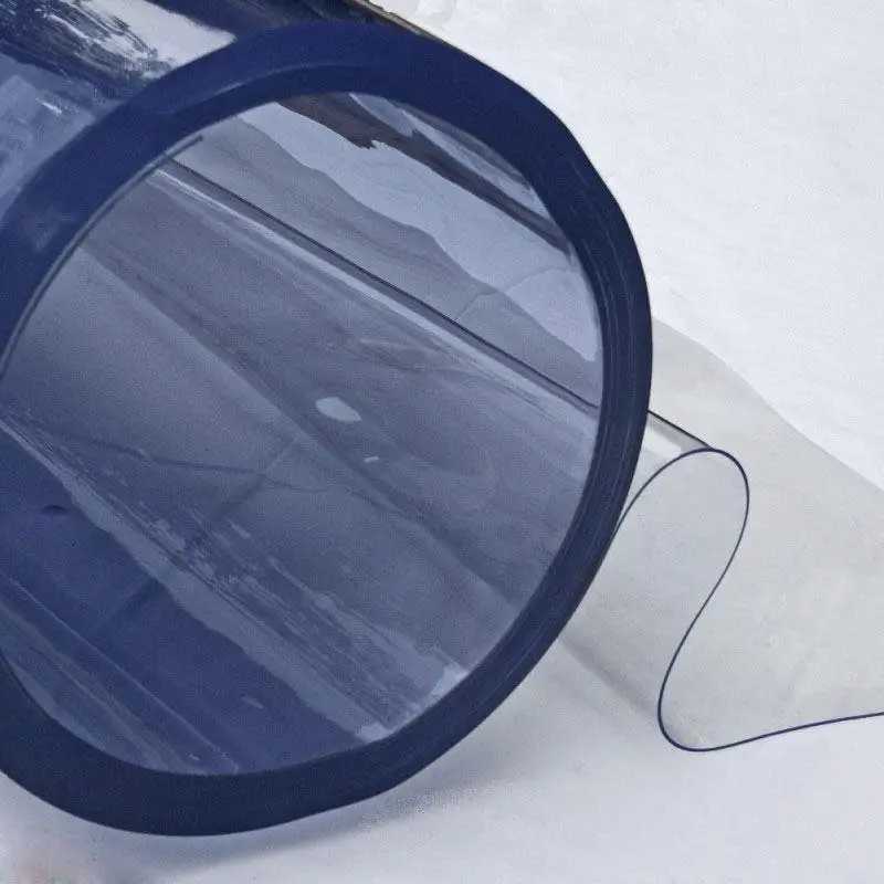 Cold crack resistant fire resistant excellent transparency crystal clear PVC plastic sheeting soft flexible super clear PVC film